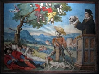 Copie de la danse macabre perdue de M. Manuel du cimetière dominicain de Berne (1512-20)
